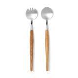VINGA Retro serving cutlery, brown