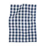 VINGA Clare linen blend kitchen towel, blue
