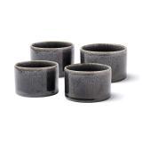VINGA Nomimono bowl set mini, 4 pcs set, black