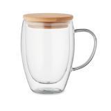 Cană borosilicat cu perete dubl