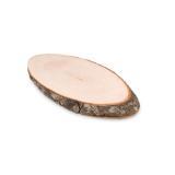 Tocător oval cu scoarţă