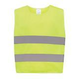 GRS recycled PET high-visibility safety vest 3-6 years, yellow