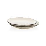 Ukiyo dinner plate set of 2, white