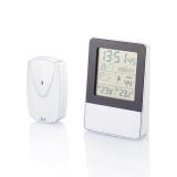 Indoor/outdoor weather station, silver