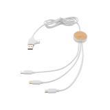 RCS recycled plastic Ontario 6-in-1 cable, white