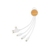 RCS recycled plastic Ontario 6-in-1 round cable, white