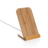 Bamboo 5W wireless charging stand, brown