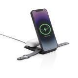 Swiss Peak RCS rPU 15W  3 in 1 magnetic wireless charger, black