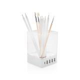 Pen holder USB charger, white