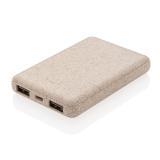 Wheat Straw 5.000 mAh Pocket Powerbank, khaki