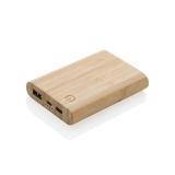 Bamboo 5.000 mAh powerbank, brown