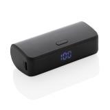 FlashCharge RCS rplastic 5000 mah fast charge powerbank, black