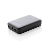 RCS standard recycled plastic 10.000 mAh powerbank, black