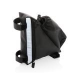 PU high visibility bike frame bag with bottle holder, black