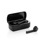Free Flow TWS earbuds in charging case, black