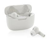 RCS recycled plastic Liberty Pro wireless earbuds, white