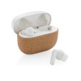 Oregon RCS recycled plastic and cork TWS earbuds, brown