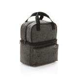 Cooler bag with 2 insulated compartments, anthracite