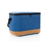 Impact AWARE™ XL RPET two tone cooler bag with cork detail, black