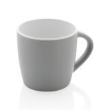 Ceramic mug with colored inner, grey