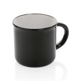 Vintage ceramic mug, black