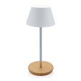 Pure Glow RCS usb-rechargeable recycled plastic table lamp, white