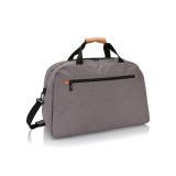 Fashion duo tone travel bag PVC free, grey