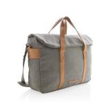 Canvas laptop bag PVC free, grey