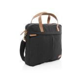 Impact AWARE™ 16 oz. recycled canvas laptop bag, off white
