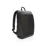 Madrid anti-theft RFID USB laptop backpack PVC free, black
