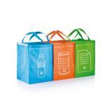 3pcs recycle waste bags, green