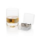 Reusable stainless steel ice cubes 4pc, silver