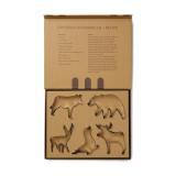 VINGA Nordic big 5 cookie cutter 5-piece set, grey